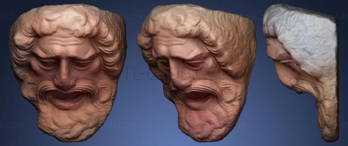 3D модель Театральная маска (STL)